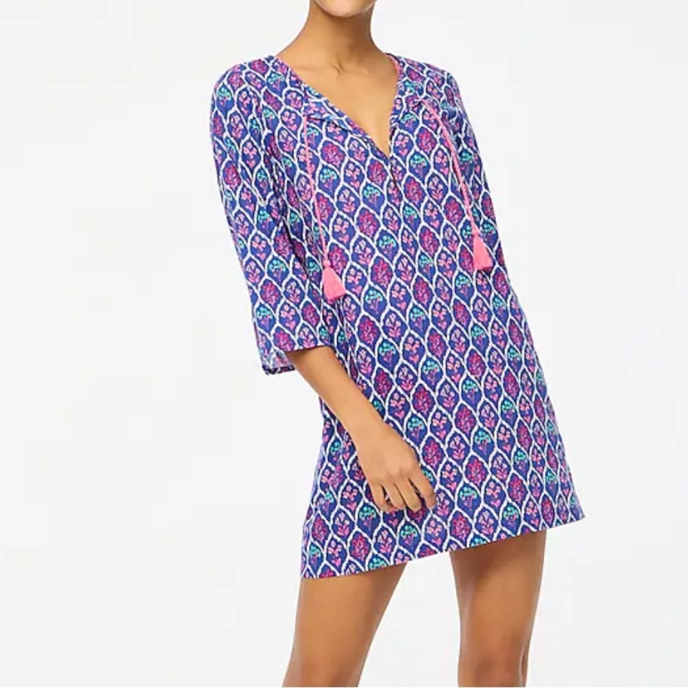 Jcrew Printed Beach Tunic- Size M- NWT